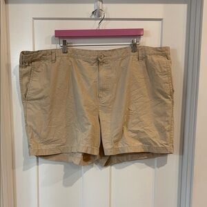 Columbia Tan Flat Front Shorts